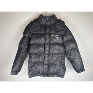 Fubu 05 Puffer Coat Feathers Down Blend Fill M 10-12 Streetwear Hip Hop VIntage